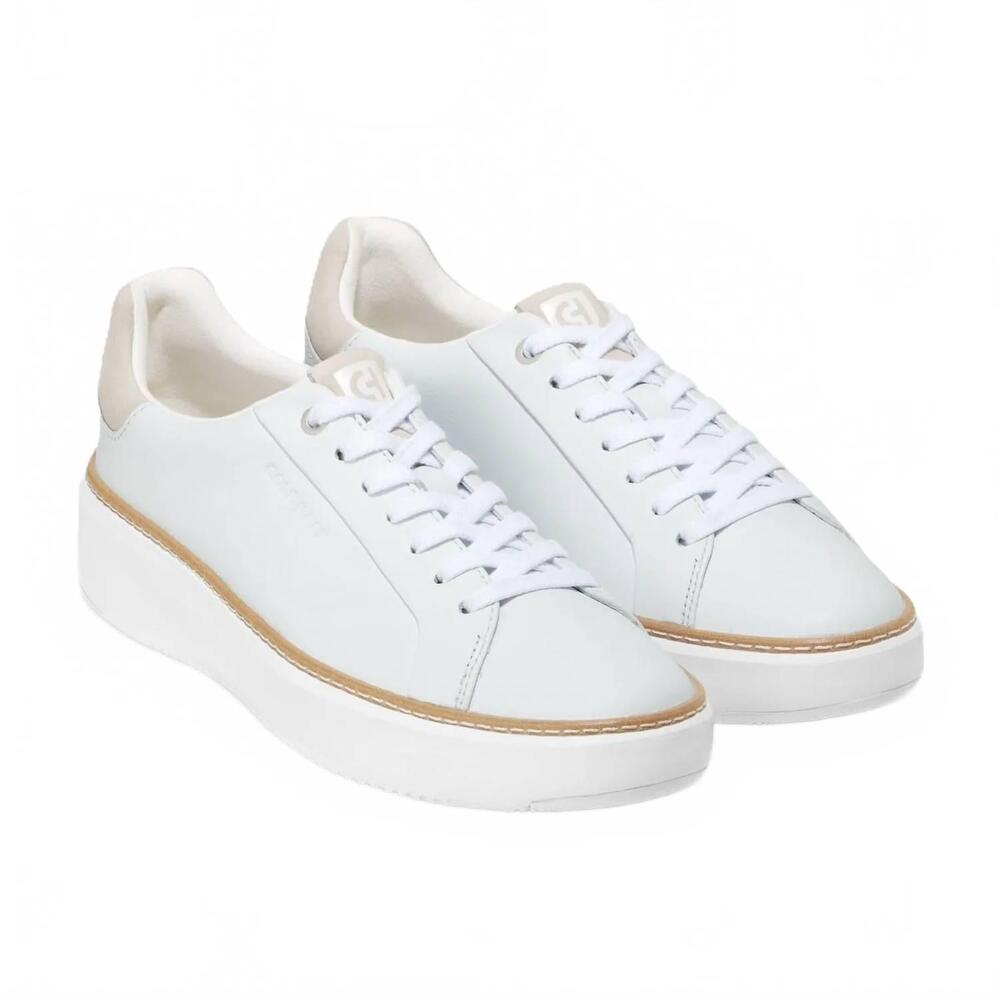 NEW COLE HAAN women's grandpro topspin sneaker in white / dove